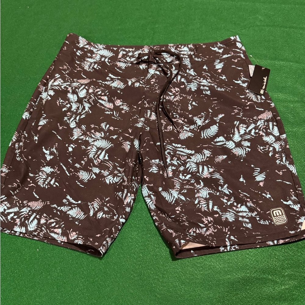 Travis Mathew Brown Board Shorts Swimwear